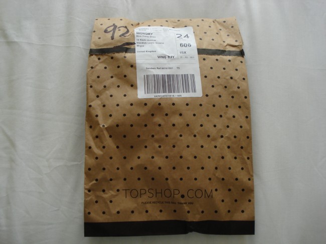 Topshop Packaging | A Living Diary